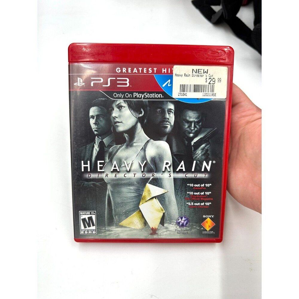 Heavy Rain Director's Cut Playstation 3 PS3 CIB w/Case, Manual & Disc Tested